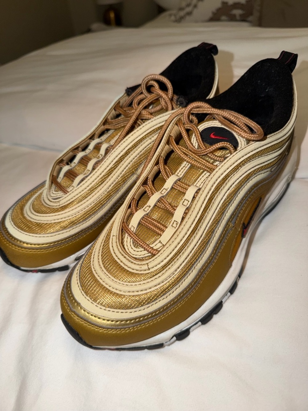 Nike Air Max 97 Metallic Gold Running Shoes